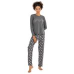 DoReMi Bayan Pijama Takımı ANTRASİT MELANJ M-L