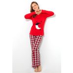 DoReMi Bayan Pijama Takımı KIRMIZI L-XL