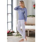 Doremi Bayan Pijama Takımı MAVİ S-M