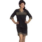 Doremi Black Gold Bayan Penye Gecelik (SİYAH / M/L)