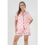 DoReMi Black Hearts Kısa Kollu Kadın Şortlu Pijama Takım