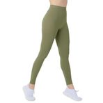 DoReMi Dikişsiz Örme Yüksek Bel Tayt AÇIK YEŞİL L-XL