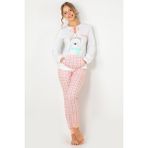 Doremi Ekru M/L Bayan Pijama Takımı