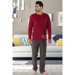 DoReMi Erkek Pijama Takımı,Bordu L