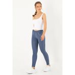 DoReMi Ilyada Seamless Tayt Kadın Lacivert L-XL Bilek Uzunluğu Dar Kesim