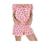 DoReMi Kadın Pembe Funky Zebra Tulum,Somon M