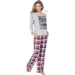 Doremi Kadın Pijama Takımı - M - L - Gri Melanj