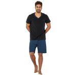 DoReMi Kısa Kollu Erkek Pijama Takımı SİYAH XXL