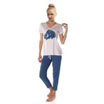 Doremi Night Dreaming Pijama Takımı TOZ PEMBE L-XL