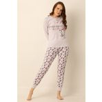 DoReMi Pamuklu Bayan Pijama Takımı AÇIK GRİ S-M