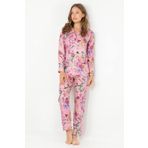 DoReMi Rosy Uzun Kollu Bayan Pijama Takımı DESENLİ S-M