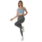 Doremi Seamless Günlük Normal Bel Spor Tayt - XS - S - Gri