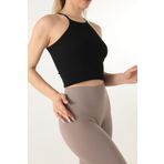 DoReMi Seamless Örme Halter Yaka Büstiyer SİYAH S-M