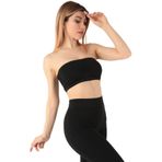 DoReMi Seamless Straplez Askısız Pedli Büstiyer SİYAH M-L