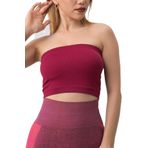 Doremi Seamless Straplez Fitilli Spor Büstiyer - M - L - Bordo