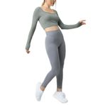 DoReMi Seamless Straplez Uzun Kollu Fitilli Büstiyer ANTRASİT S-M