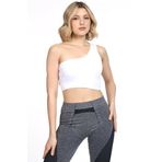 DoReMi Seamless Tek Askı Spor Büstiyer BEYAZ S-M