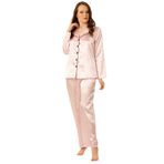 DoReMi Uzun Kollu Saten Pijama Takımı PEMBE M-L