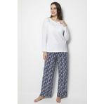 DoReMi White-Black Bayan Pijama Takımı BEYAZ S-M