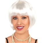 Doremodam Beyaz Renk Parti Peruğu Kısa Küt Saç (Lisinya) - 52906-1453