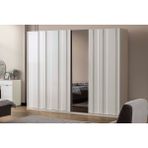 Doressa Ascona Sürgülü Beyaz Gardırop