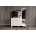 Doressa Berra White Boy Aynalı Şifonyer - Beyaz