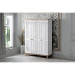 Doressa Betty 3 Kapılı Beyaz Gardırop