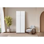 Doressa Bony Grey 2 Kapılı Modüllü Gri Gardırop