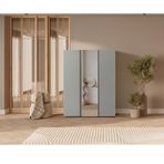 Doressa Bony Grey 3 Kapılı Gri Gardırop