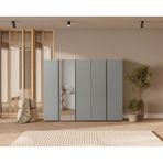 Doressa Bony Grey 5 Kapılı Gri Gardırop