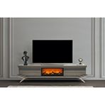 Doressa Home Asia Şömineli Tv Sehpası Gri