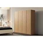 Doressa Home Folt Brown 4 Kapılı Gardırop Meşe