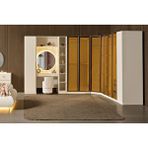 Doressa Home Marle Reflekte Camlı Köşe Gardırop Krem