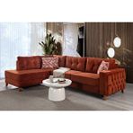 Doressa Home Milly Red Köşe Koltuk Takımı Kırmızı