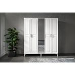 Doressa Lesse 5 Kapılı Beyaz Gardırop