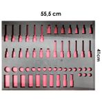 Dorf 55 Parça Lokma Seti Havalı Yıldız Torx Boş Eva Seti Takım Içeriği 55,5cm x 41CM