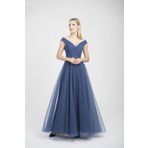 Doridorca 5923038 Indigo Kadın Abiye Elbise