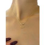 Dorika Toplu Sade Zarif Şık Altın Kolye 14 Ayar