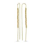 Dorikalı 14K Sarı Gold 7,0 cm Altın Küpe