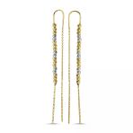 Dorikalı Altın 14K Sarı ve Beyaz Gold Küpe