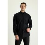 Dormen Classics Erkek Kolay Utulenebilir Regular Fit Genis Kesim Klasik Yaka Cepli Gomlek