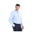 Dormen Classics Regular Fit Geniş Kesim Klasik Yaka Cepli Erkek Gömlek Buz Mavi