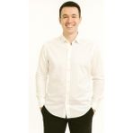 Dormen Erkek Pamuklu Slim Fit Uzun Kol Gömlek 7372 - XL - Beyaz