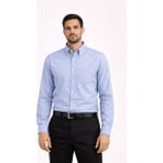 Dormen Uzun Kol Klasik Erkek Regular Fit Gömlek 7607 - Buz - Mavi - XL