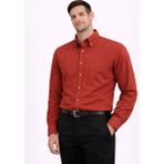 Dormen Uzun Kol Klasik Erkek Regular Fit Gömlek 7607 - Kiremit - 4XL