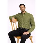 Dormen Uzun Kol Klasik Erkek Regular Fit Gömlek 7607 - Yosun - 2XL