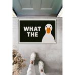 Dormot Dekoratif Dijital Paspas Kişiye Özel Tasarım What The Duck Kapı Önü Paspası 70x45cm