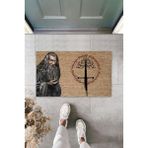 Dormot Home Modern Dijital Baskı - Yüzüklerin Efendisi - Mizah Kapı Önü Paspası 70X45CM - 45 x 75 cm - Kahverengi