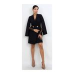 Dorne Moda Blazer Tarzı Dantel Detaylı Mini Elbise