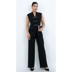 Dorne Moda Özel Seri Kruvaze Aksesuarlı Dantelli Abiye Pantolon Yelek Takım - Düğün - Mezuniyet - Ofis Şıklığı